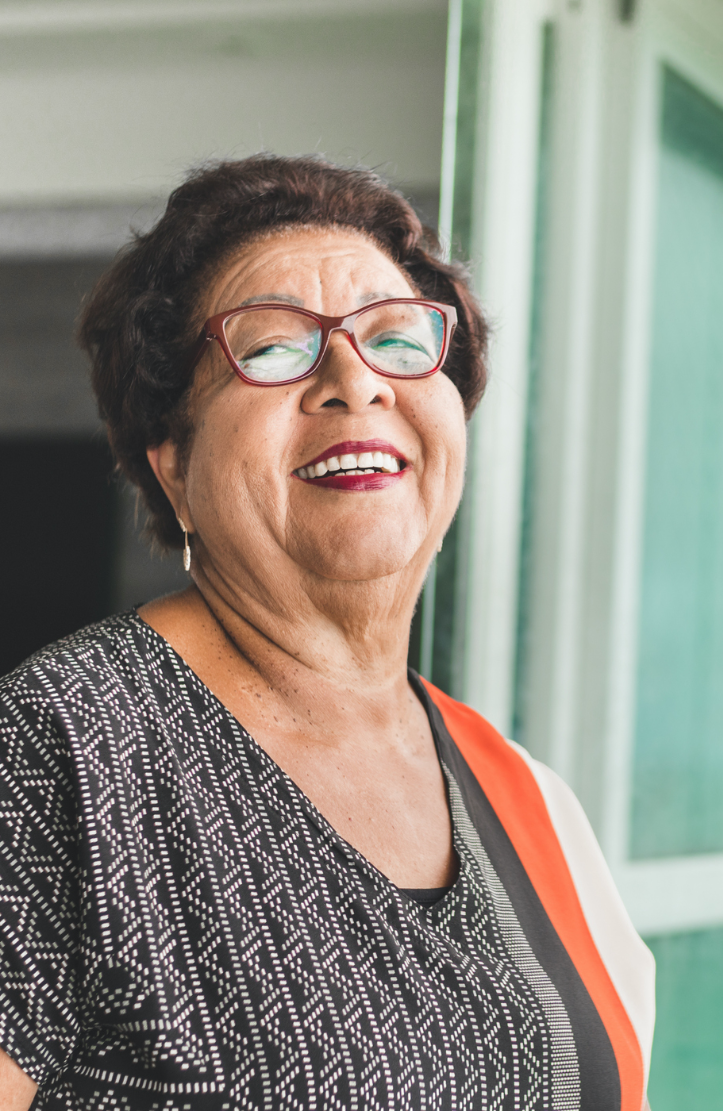 Older woman smiling