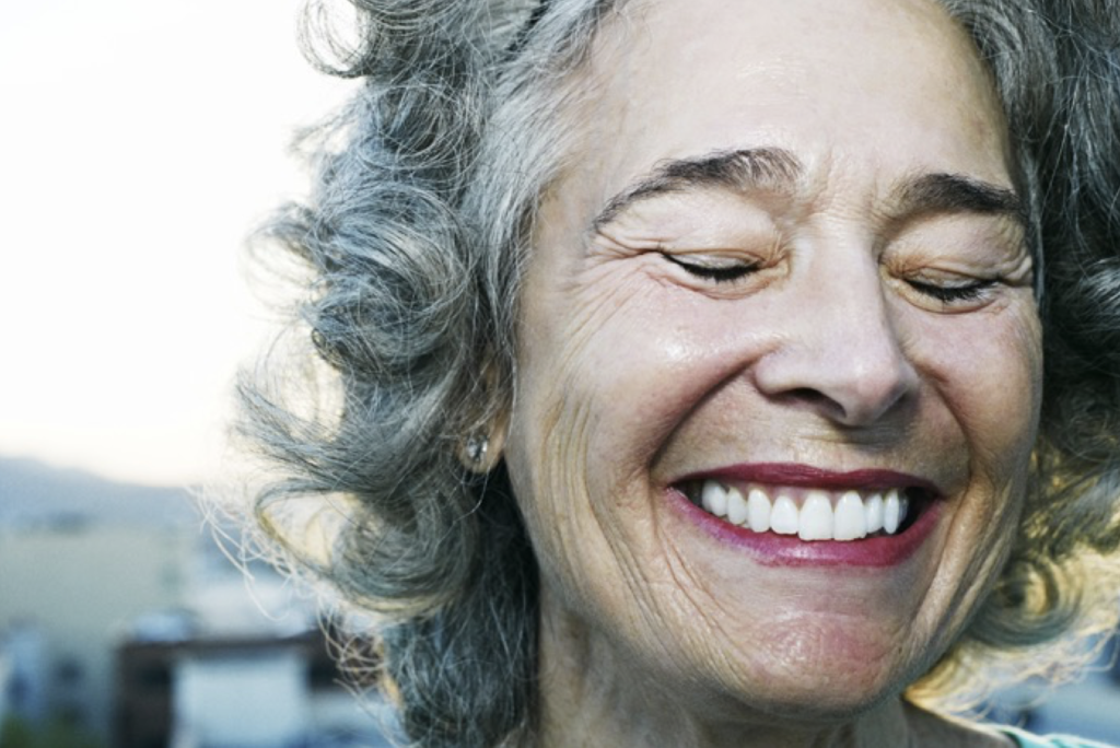 Image of an older woman smiling