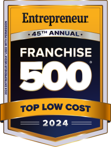 SYNERGY HomeCare Entrepreneur Franchise 500 2024 Top Low Cost Badge